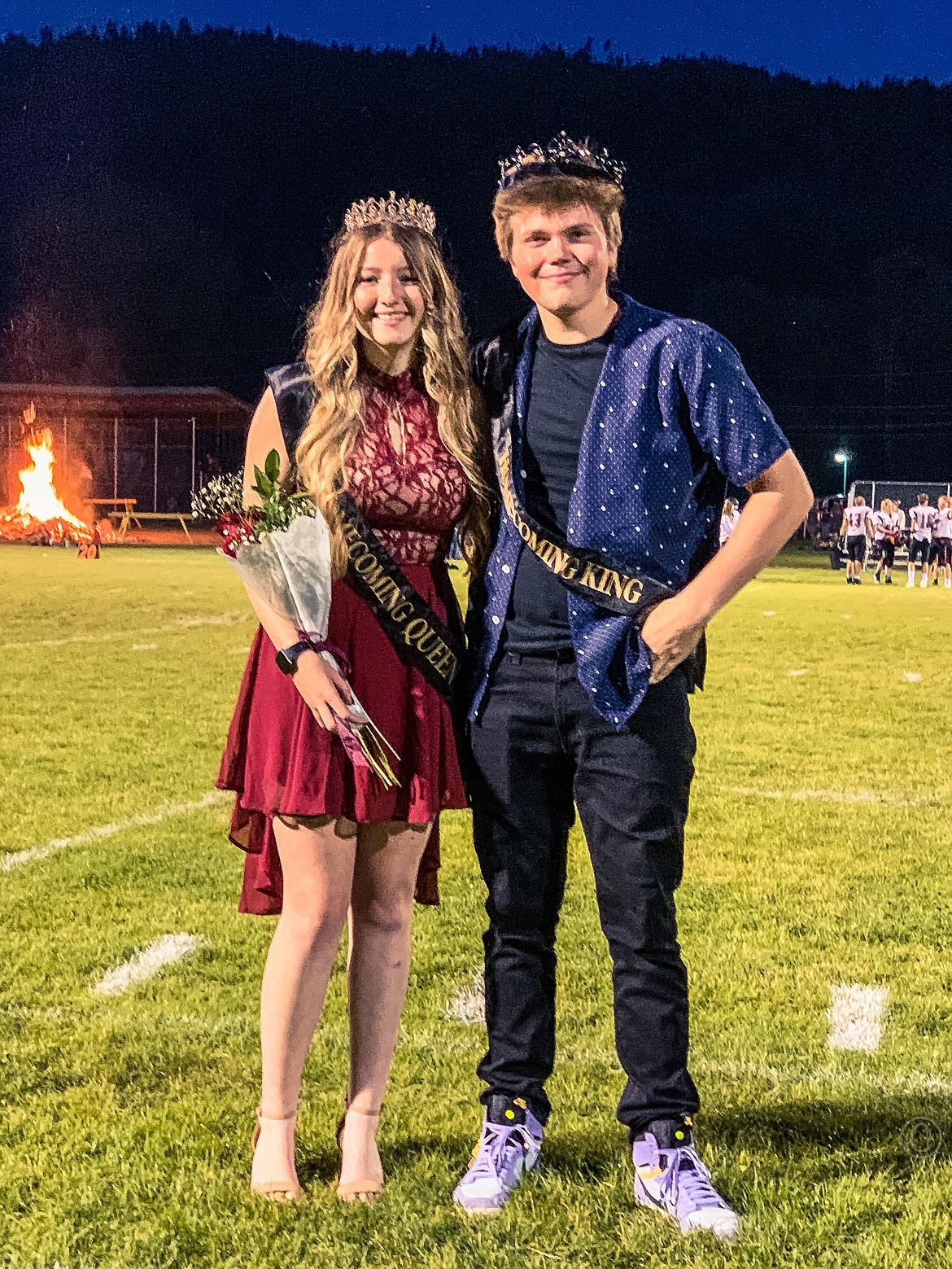 Troy homecoming queen Alyssa Kelso and king Michael Foote. (Photo courtesy of Troy Public Schools)