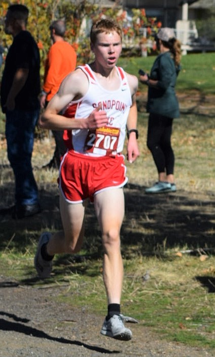 Caleb Roche competes on Saturday.