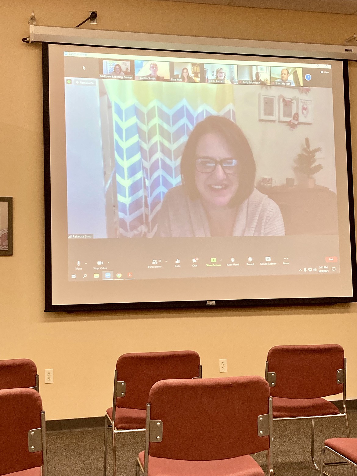 Vice chair Rebecca Smith led Monday's virtual meeting of the Coeur d'Alene School Board. HANNAH NEFF/Press