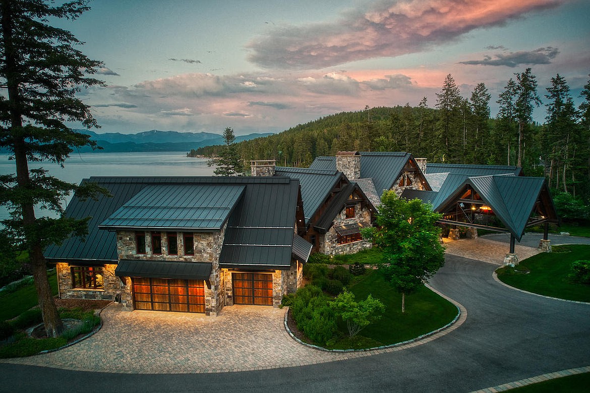 This 15,000-square-foot home on 5 acres in Lakeside sold in September. It was listed at $20 million and included 520 feet of Flathead Lake frontage. (Photo provided)