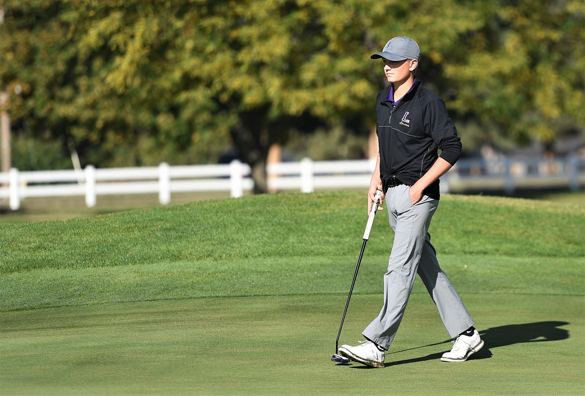 Laurel freshman Cameron Hackmann shot a 67 Saturday to claim the boys medalist honors by seven strokes. (Scot Heisel/Lake County Leader)