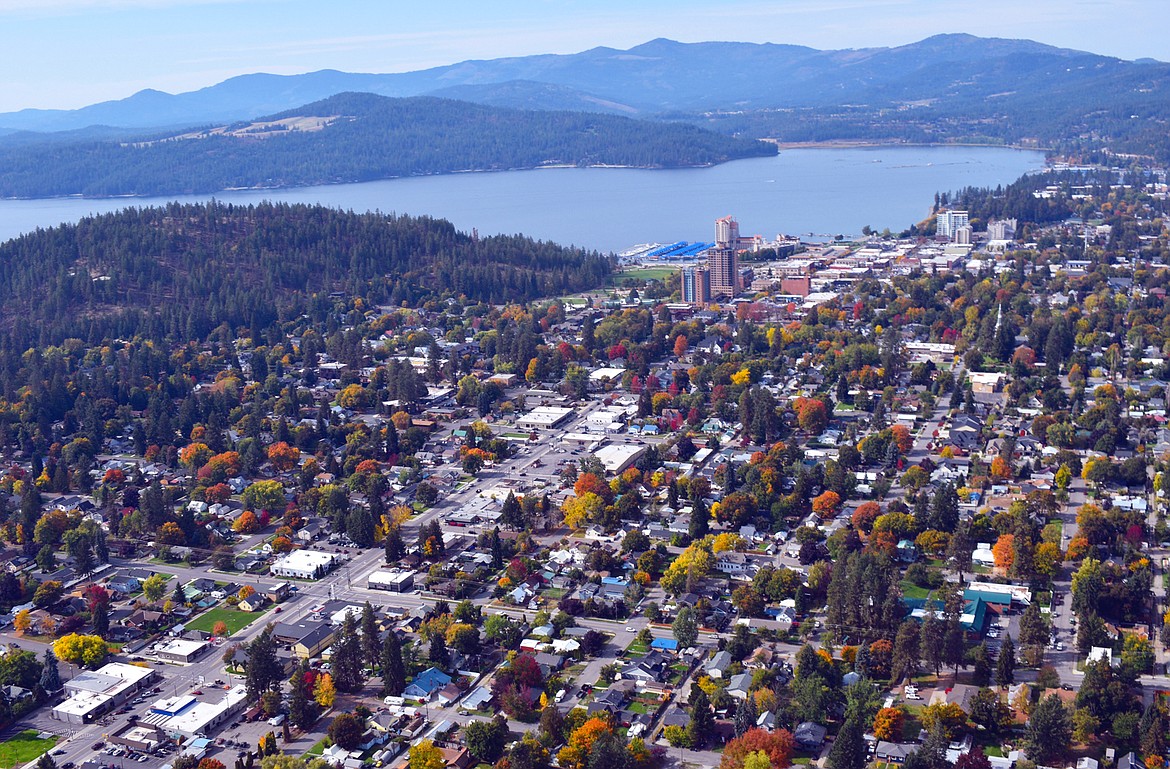 MIKE KINCAID/photo
Fall colors were evident from above our fair city this week.