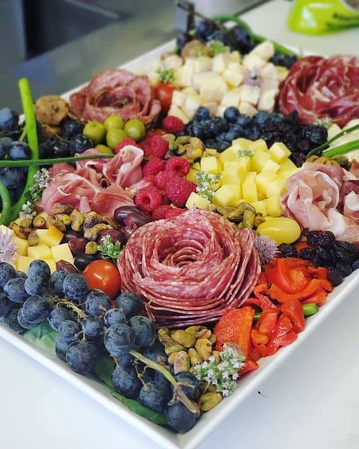 Salami roses like the one pictured here are a special feature of Raegan Hartley's charcuterie boards (courtesy photos).