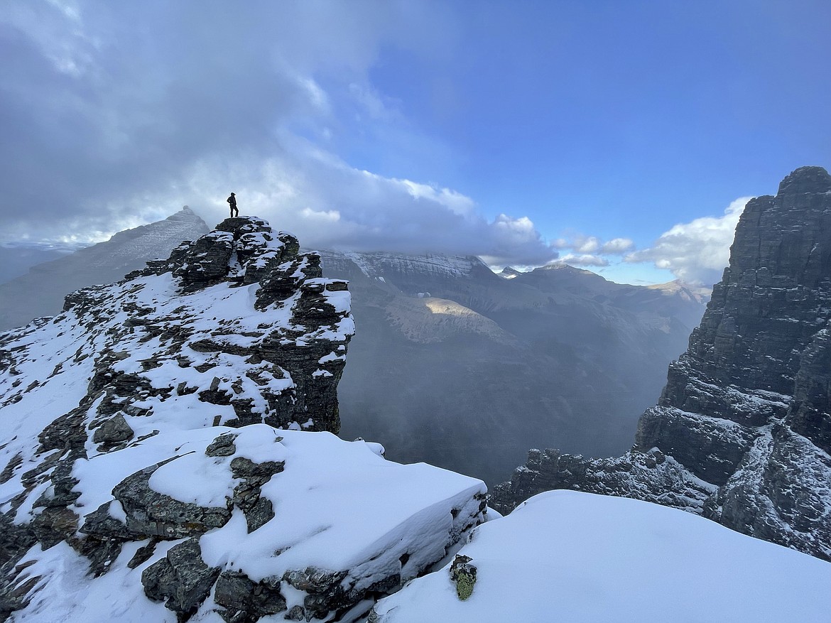 The views from a false summit of Pyramid Peak. Without proper gear, snow stymied an attempt on the summit. (JP Edge photo)