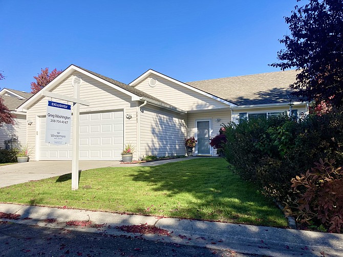 This three-bed, two-bath, 1,344-square-foot home on W. Chapelle Lane was on the market since Sept. 21, listed by Greg Washington of Windermere Coeur d'Alene Realty, Inc. As of Oct. 18 it had a pending offer, priced at $399,000 with more than 2,000 views on Zillow.