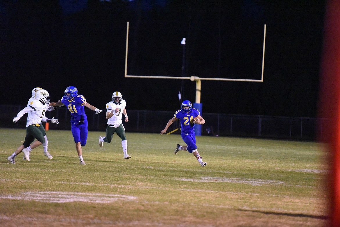 Despite dominating possession during the first half, the Libby Loggers fell to the Whitefish Bulldogs on Oct. 8. (Derrick Perkins/The Western News)