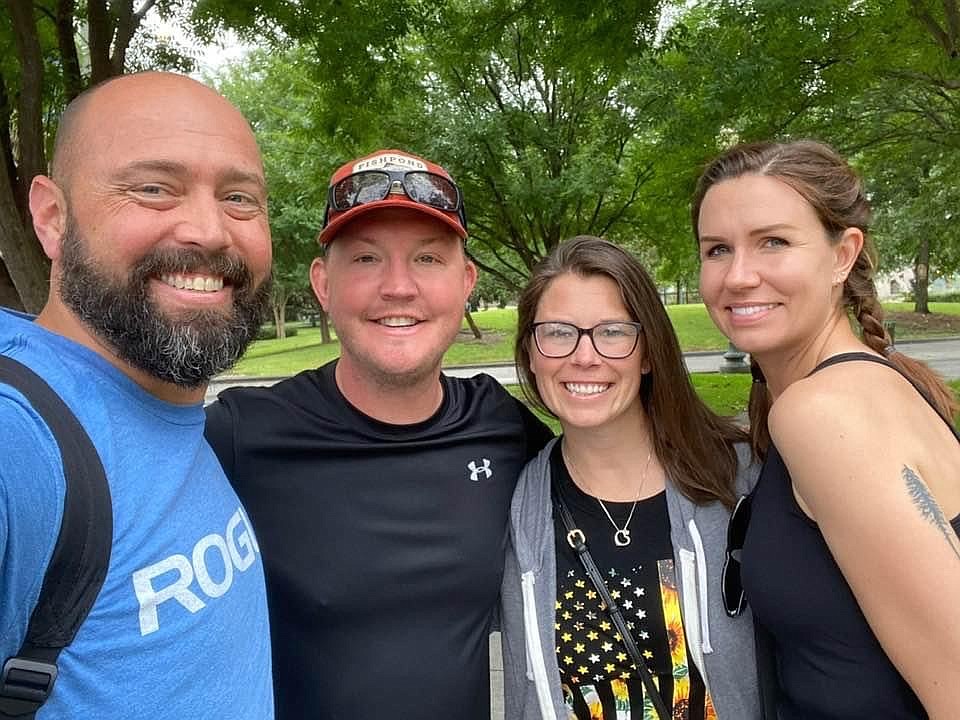 From left to right: Jesse Klotz, Winston Walters, Addy Walters and Misty Klotz (courtesy photo).