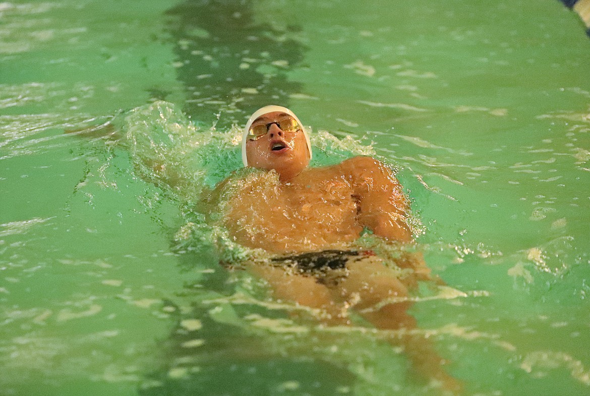 Caleb Norling competes in the 200 IM on Friday.