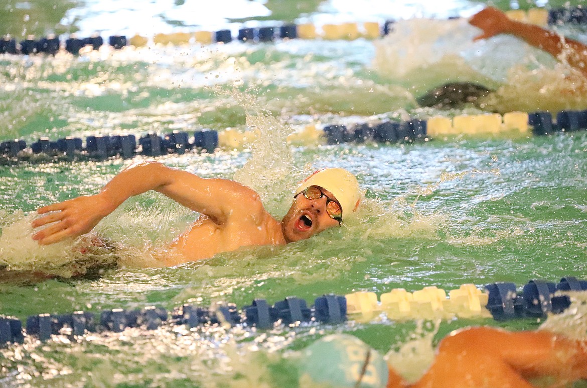 Jack Grzincic competes in the 200 freestyle on Friday.
