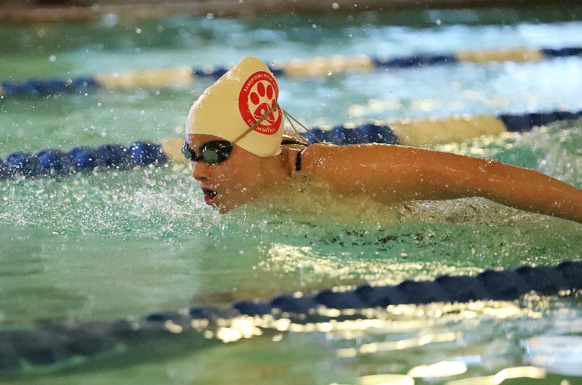 Ryleigh Bamer competes in the 200 medley relay on Friday.