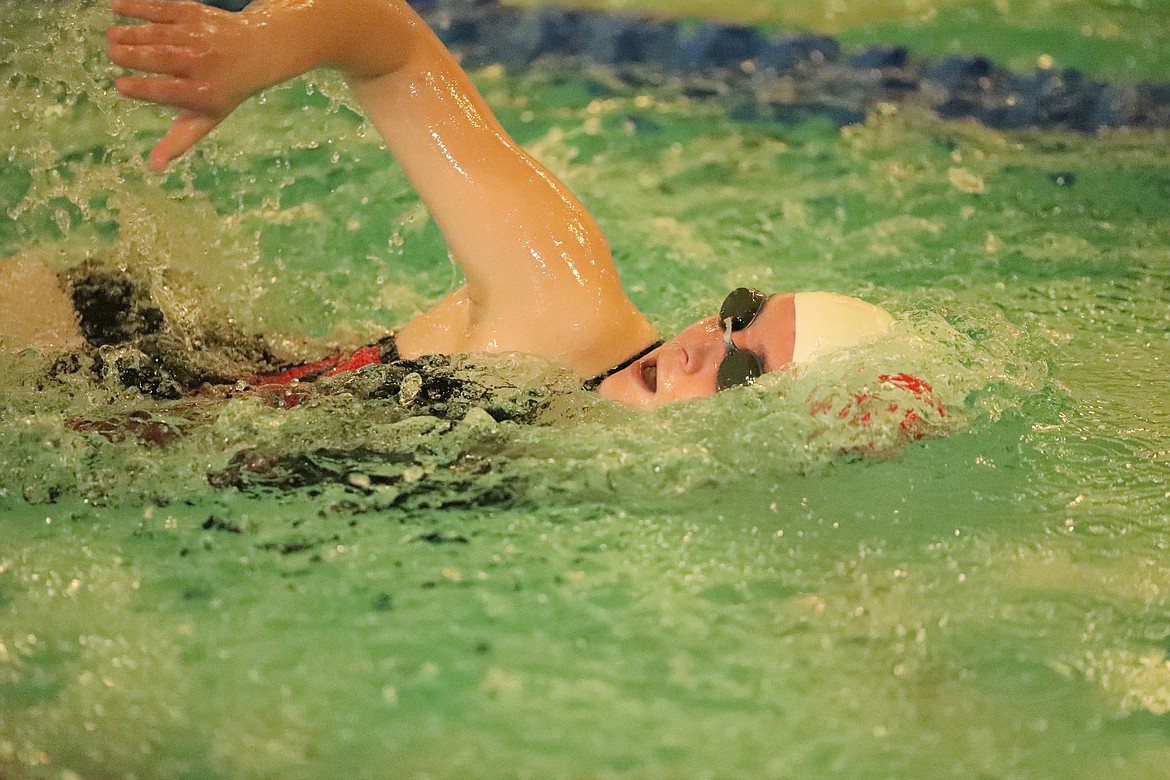 Sophie Dignan competes in the 50 free on Friday.