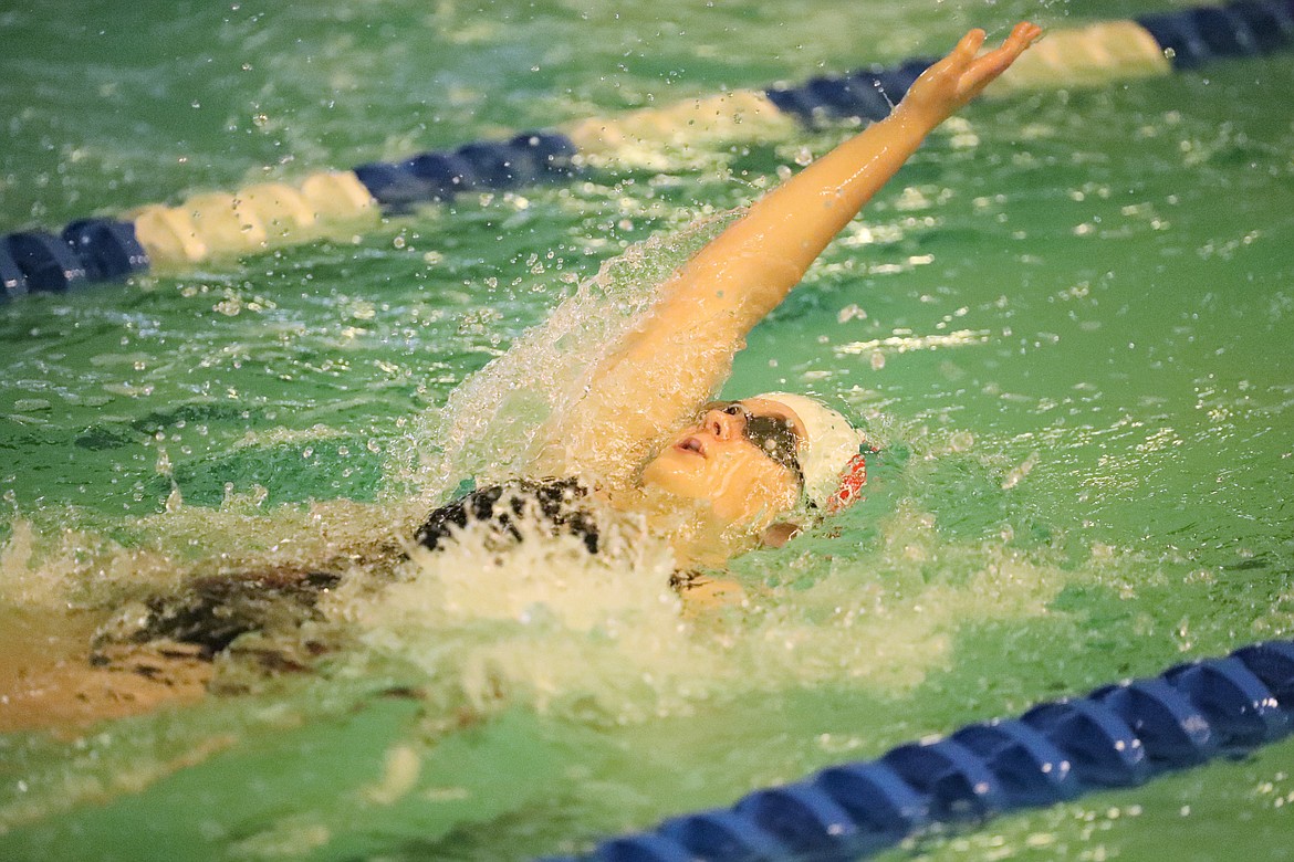 Sophie Dignan competes in the 200 medley relay on Friday.