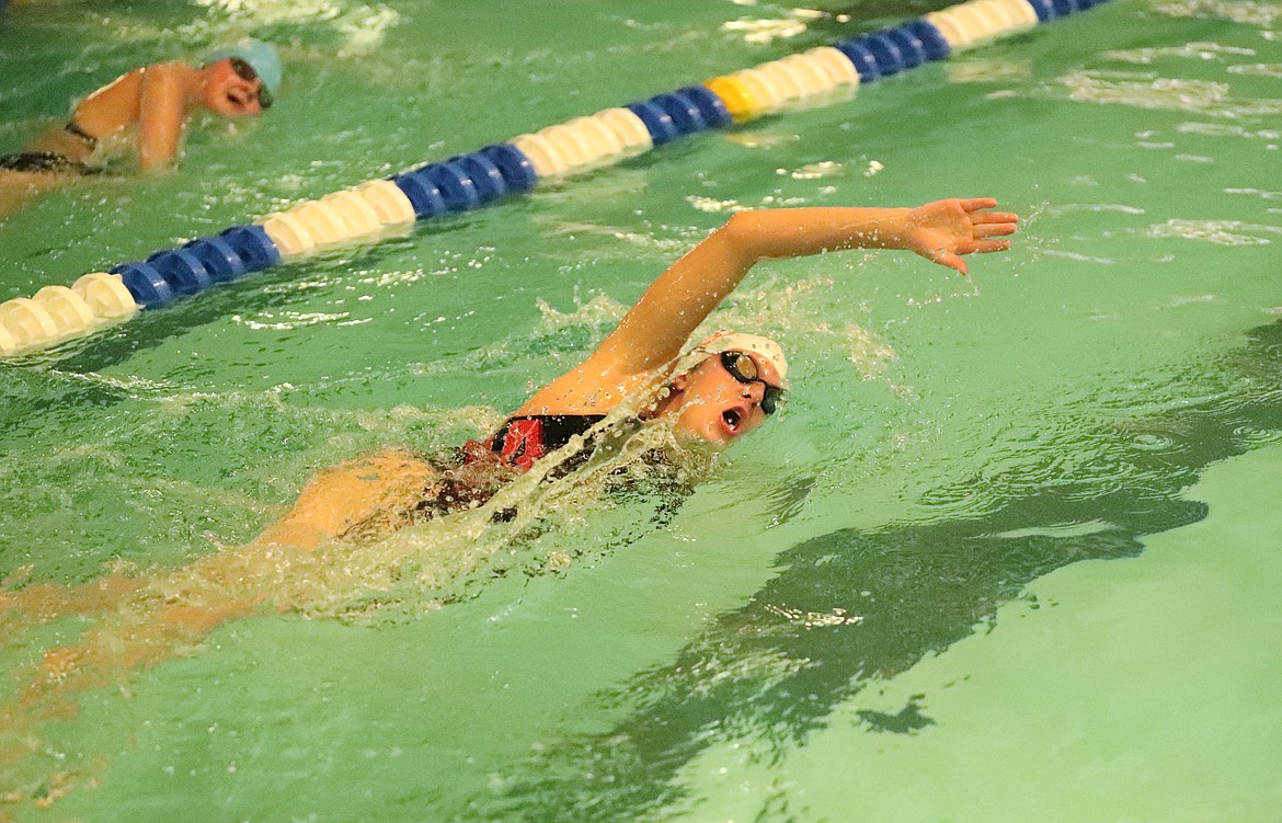 Terra Converse competes in the 400 free on Friday.