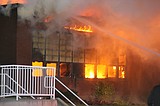 Almira school burns