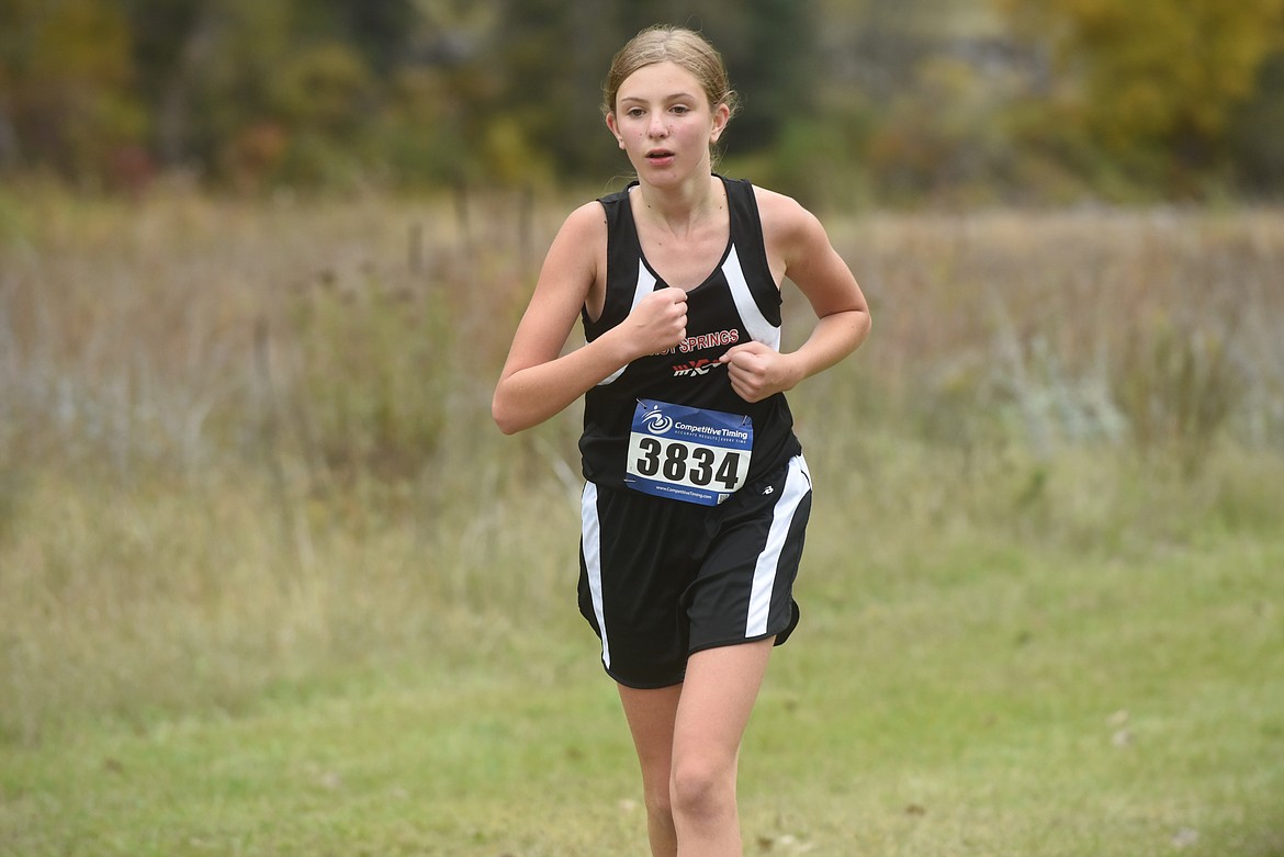 Hot Springs freshman Sasha Kifer placed fifth in last week’s Western B cross country divisional at Rivers Bend Golf Course. Her time was 34:19.26. (Scott Shindledecker/Valley Press)