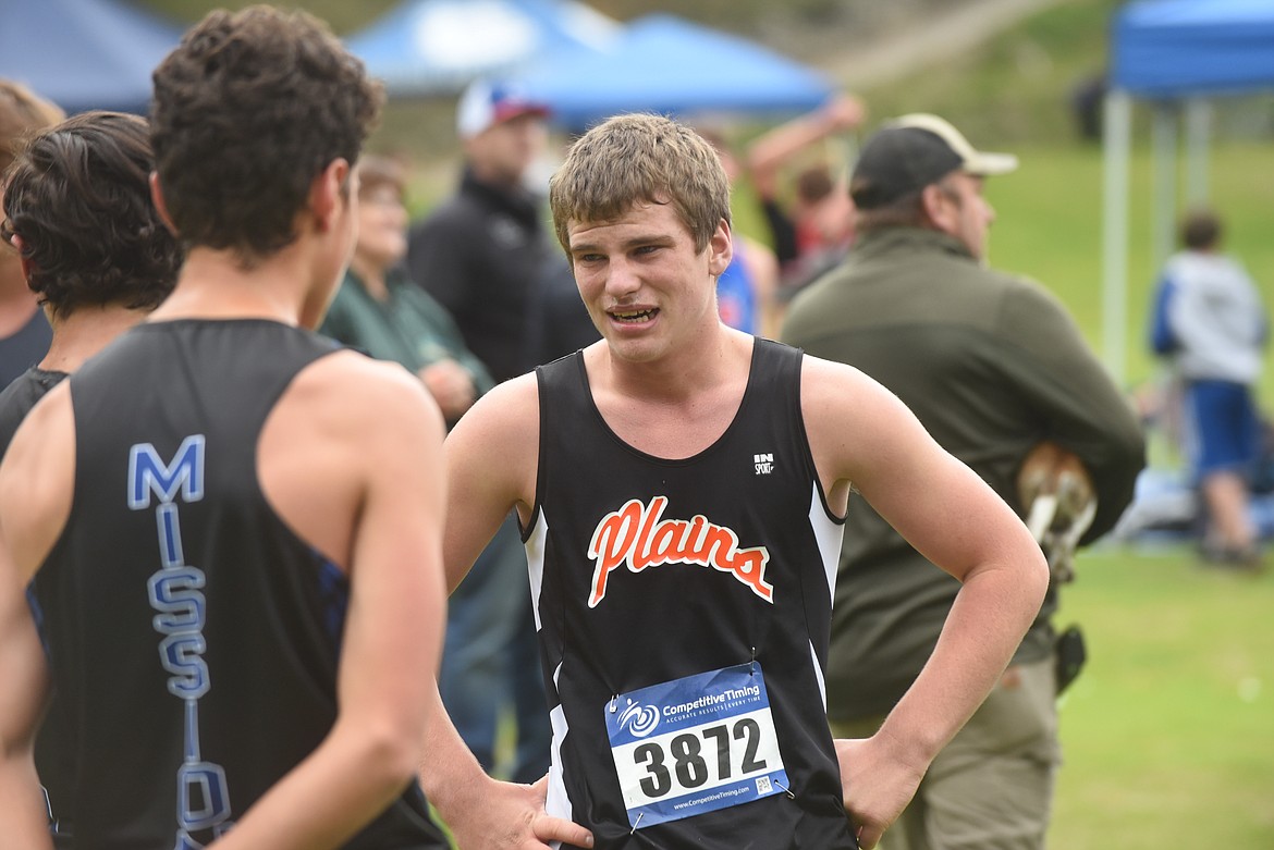 Plains sophomore Spurr Ryan placed 28th in last week’s Western B cross country divisional at Rivers Bend Golf Course. His time was 20:21.70.  (Scott Shindledecker/Valley Press)