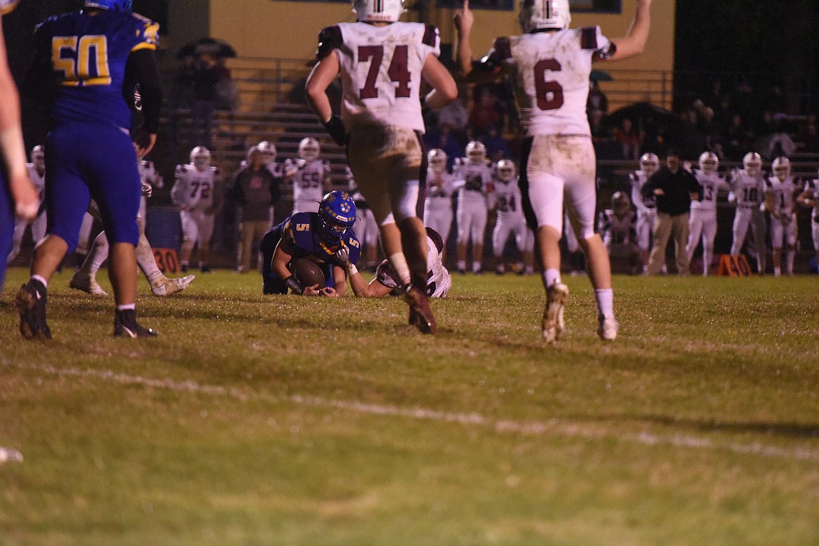 The Libby Loggers fell 48-14 to top-ranked Hamilton on Oct. 15. (Derrick Perkins/The Western News)