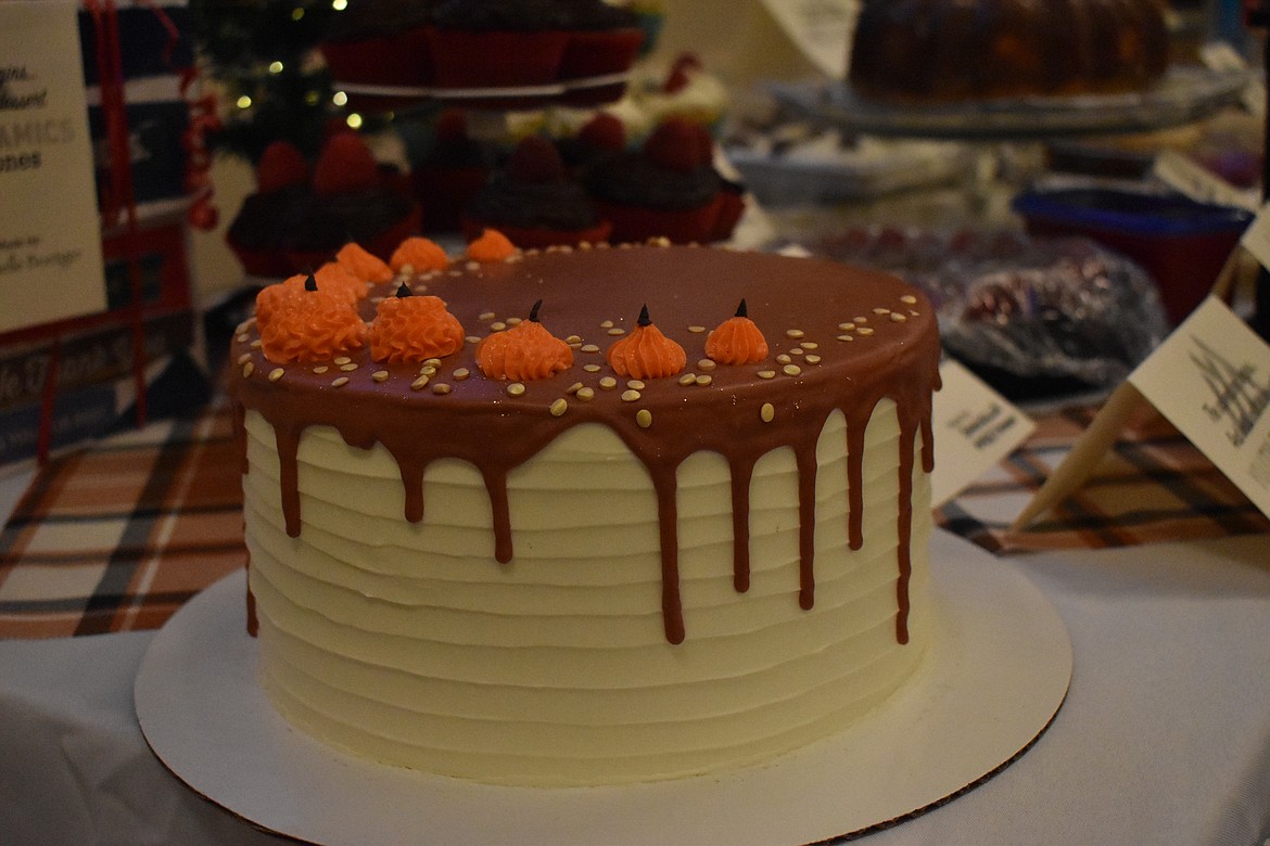 Goodies are displayed on a table for the “dessert dash.”