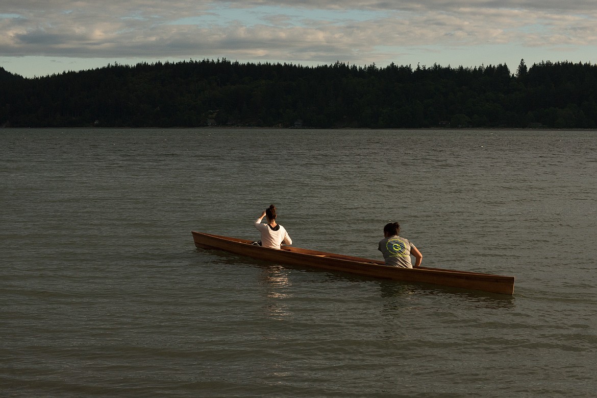 Kendra and her birth mother reconnect with their native Lummi culture in a scene from "Daughter of a Lost Bird." (Courtesy photo)