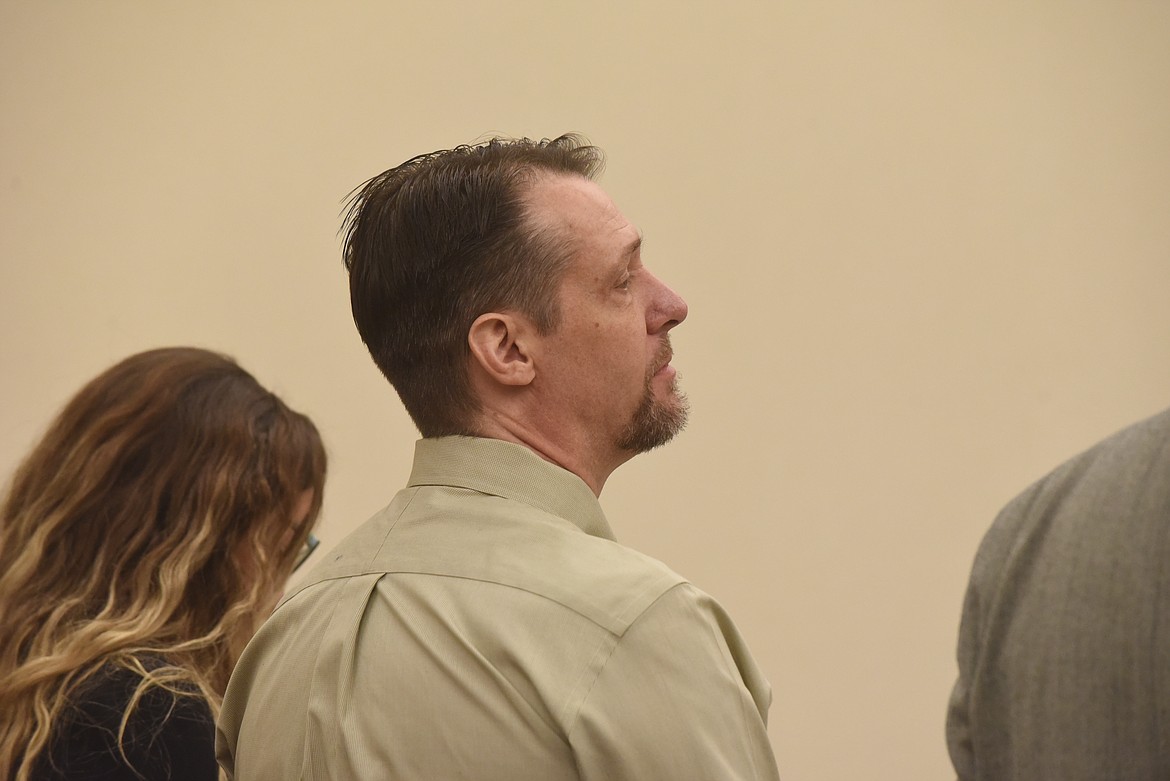 Leigh Garrett Medina, center, admitted killing Paul David Kellenberger Wednesday in Flathead District Court. (Scott Shindledecker/Daily Inter Lake)