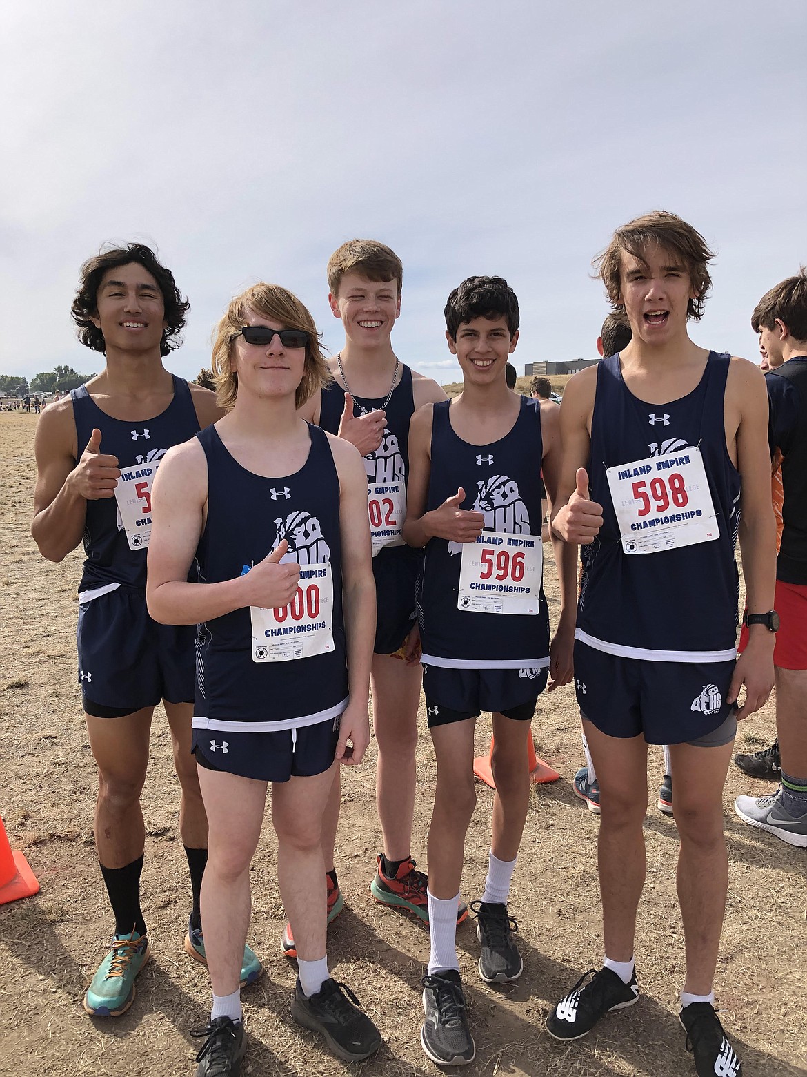 XC country boys at the Lewiston meet.