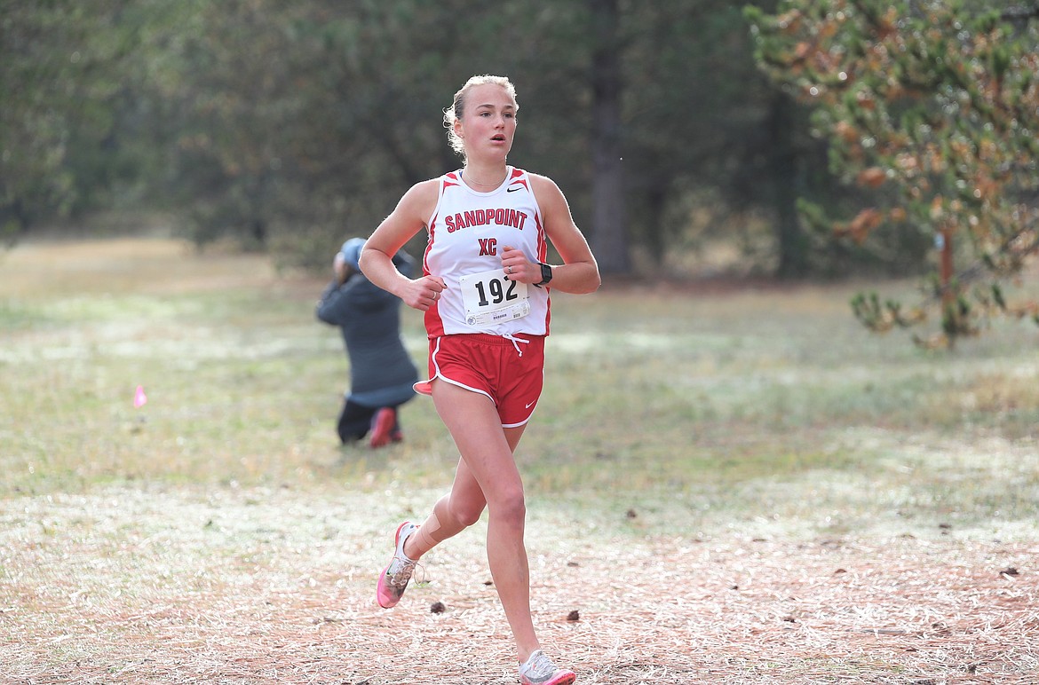 Junior Ara Clark competes in Thursday's regional meet. Clark claimed the individual title on the girls side.
