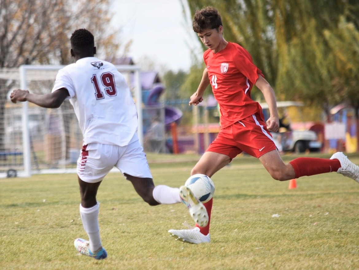 Junior Evan Dickinson plays in Thursday's state opener.