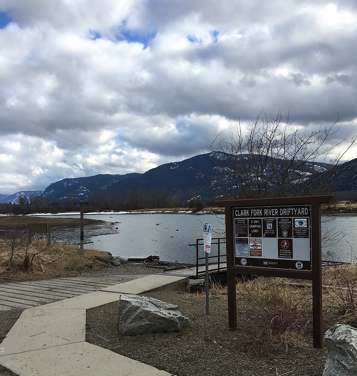 The Clark Fork Driftyard access site is closed to the public until about April 15, 2022, for habitat restoration on the Clark Fork Delta. The third phase of the restoration project is underway by Idaho Fish & Game crews.