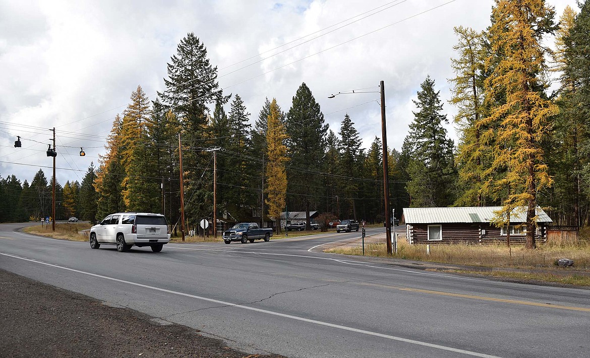 The intersection of Big Mountain Road and East Lakeshore Drive.