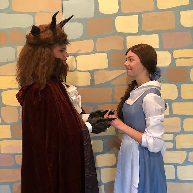 Lincoln C. Mellick and Alyenna Dow play the Beast and Beauty for Out of the Woods Family Theater's Beauty and The Beast JR, opening Nov. 12 at 7 p.m. at the Blanchard Community Center. Courtesy photo