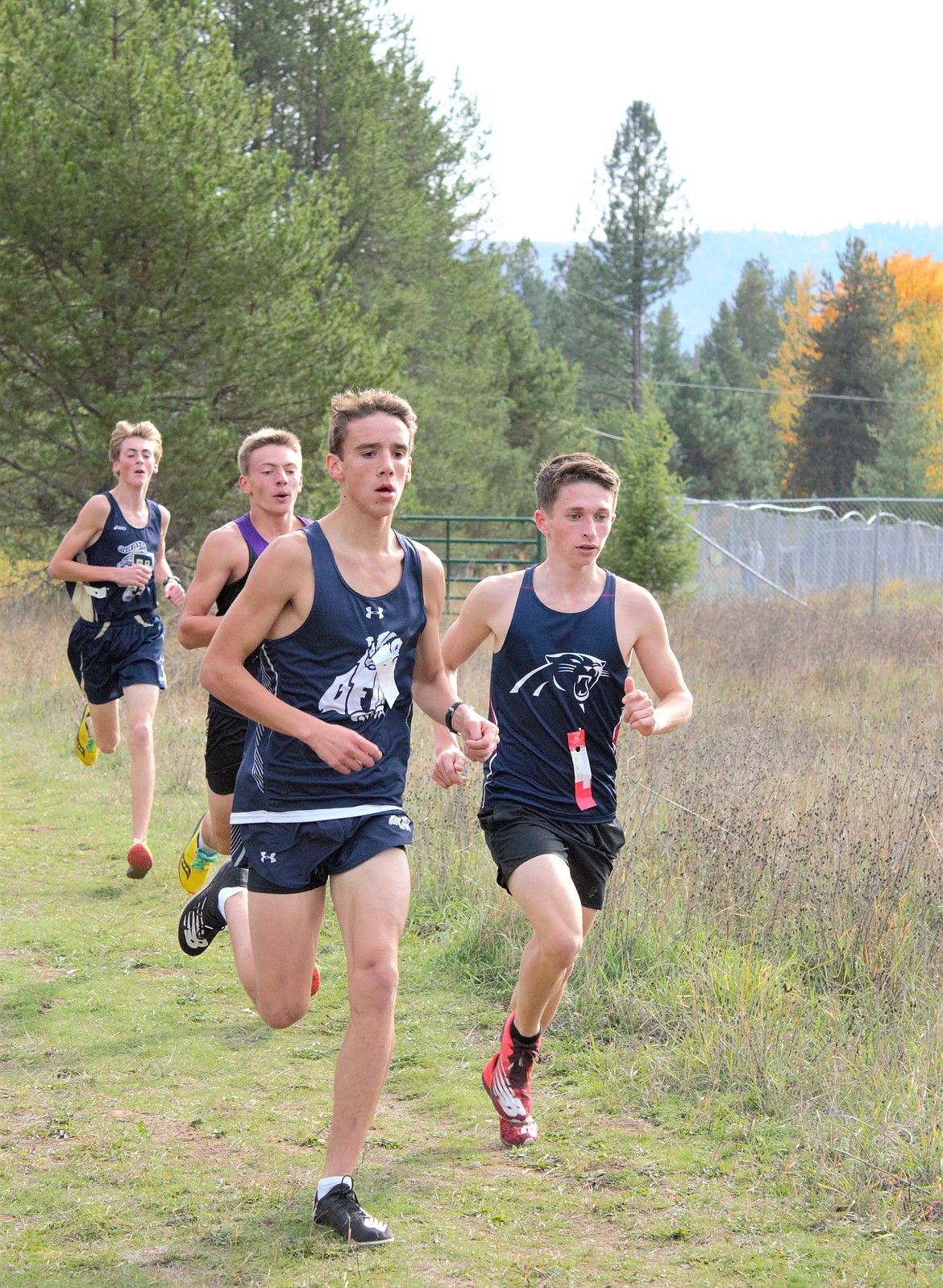 Connor Alexander ran at the head of the pack in districts and finished second of the meet.