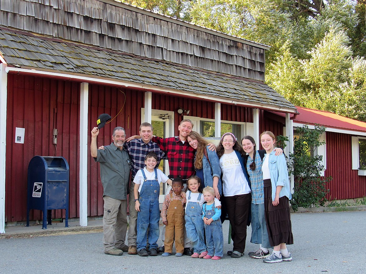 The Koeppel family poses outside their business Mountain Traders, a one-stop shop for North Idaho goods for North Idahoans.