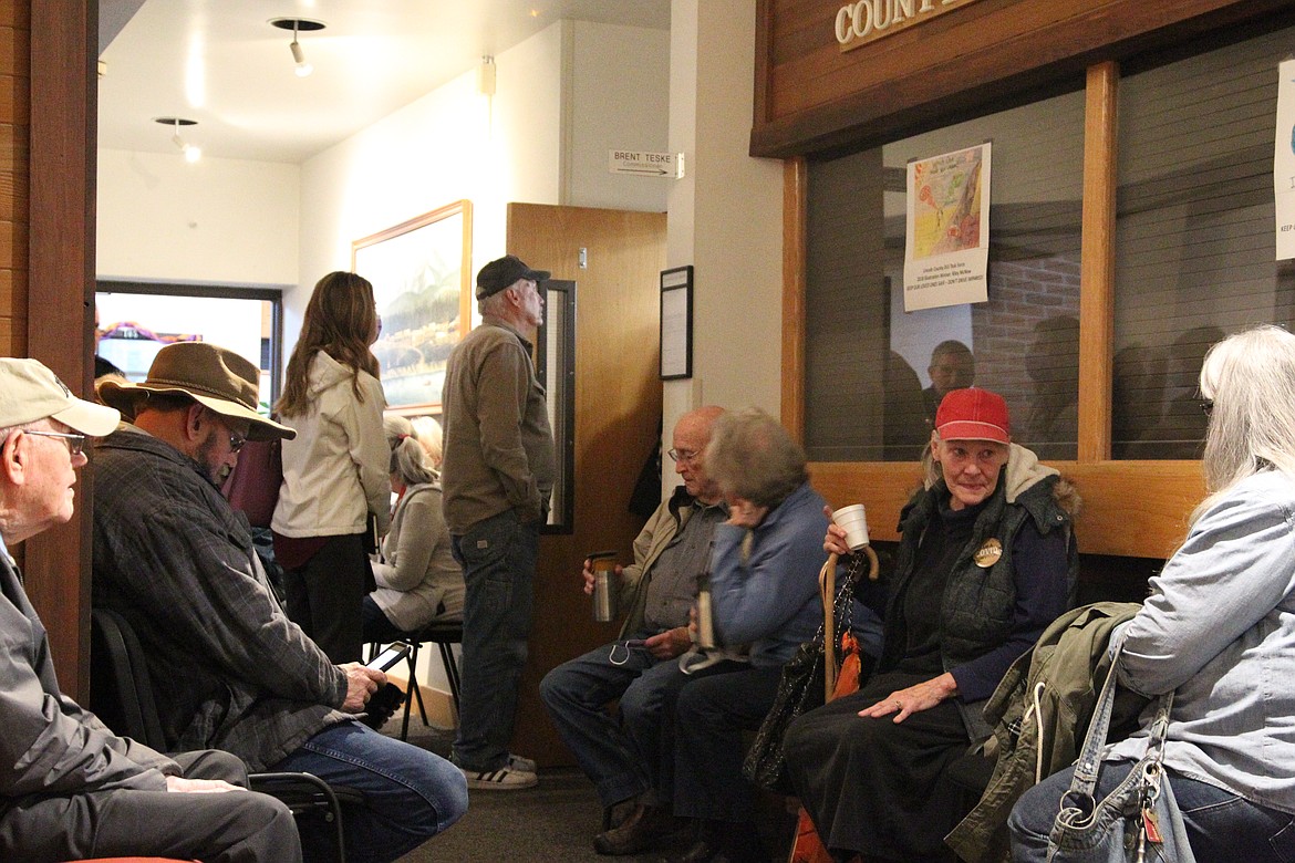 Residents packed the Lincoln County Courthouse on Oct. 27 while commissioners reconsidered their decision to appoint Dr. Dianna Carvey. (Will Langhorne/The Western News)