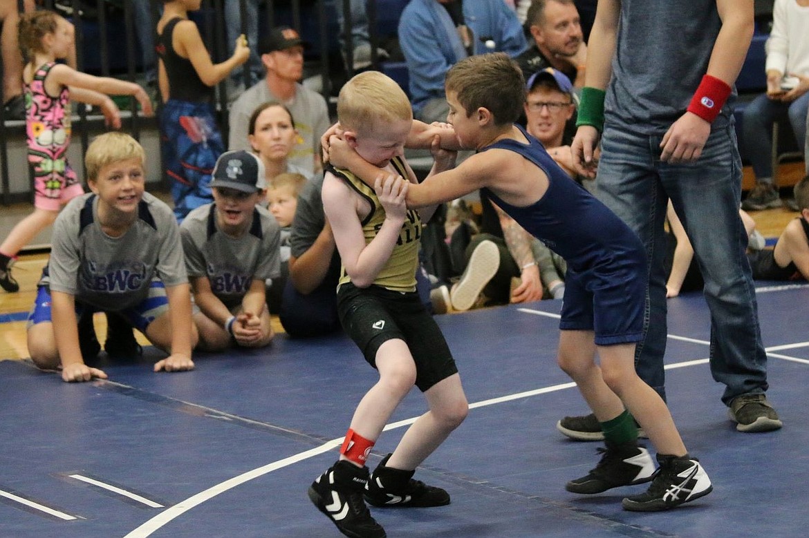 Bonners Ferry wrestling club member at last Saturday's meet.