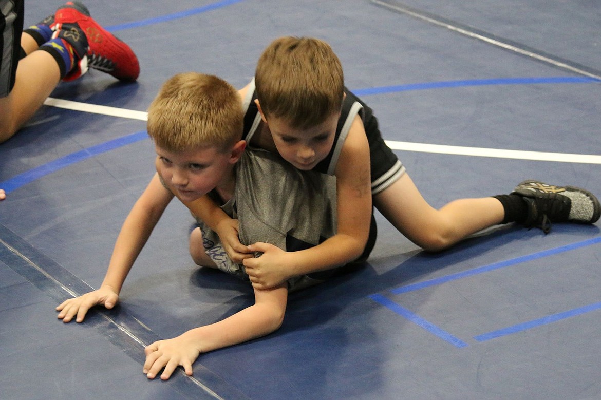 Bonners Ferry wrestling club member at the NIWL meet on Oct. 23.