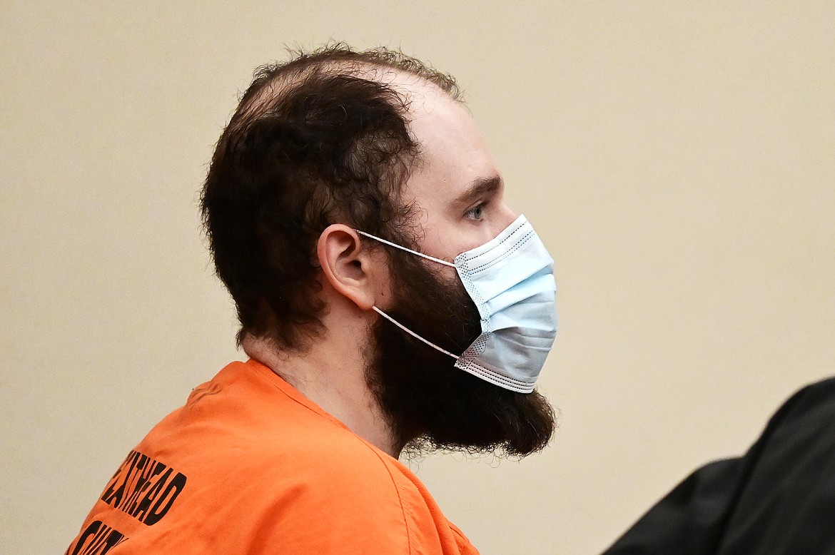 Jonathan Douglas Shaw is shown at his arraignment in Flathead County District Court in Kalispell on Thursday, Oct. 28. (Casey Kreider/Daily Inter Lake)