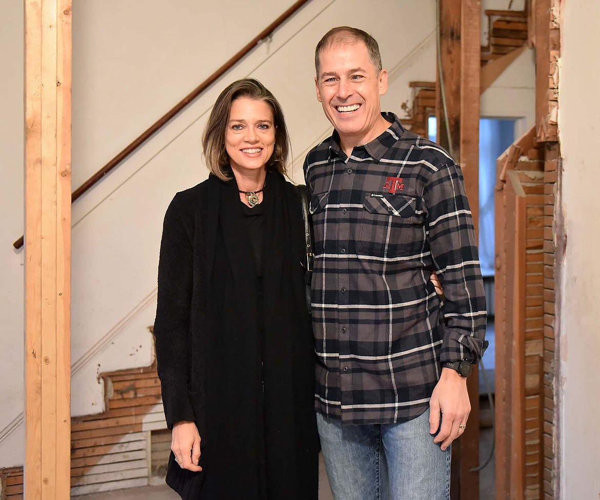 Denise and Andrew Strong purchased the historic Houston home at 405 Central Avenue with the goal of remodeling and restoring it. (Heidi Desch/Whitefish Pilot)