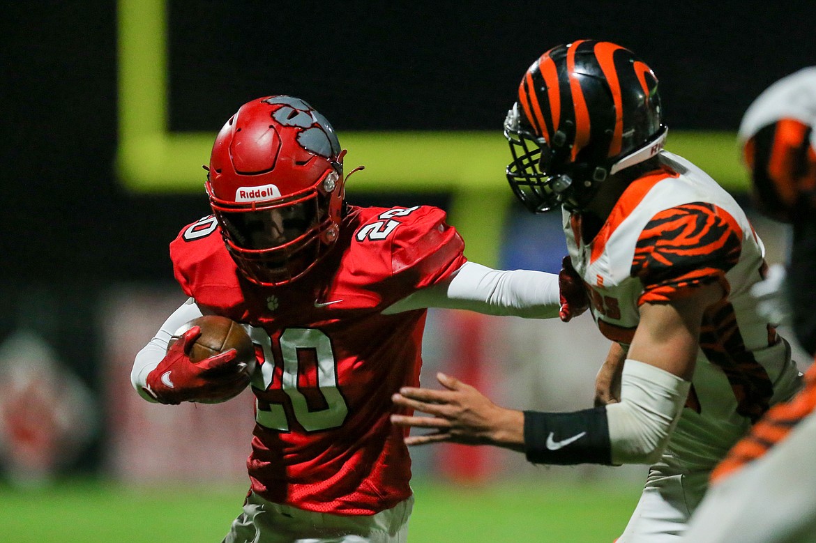 Sophomore Shane Sherrill carries the ball on Friday.