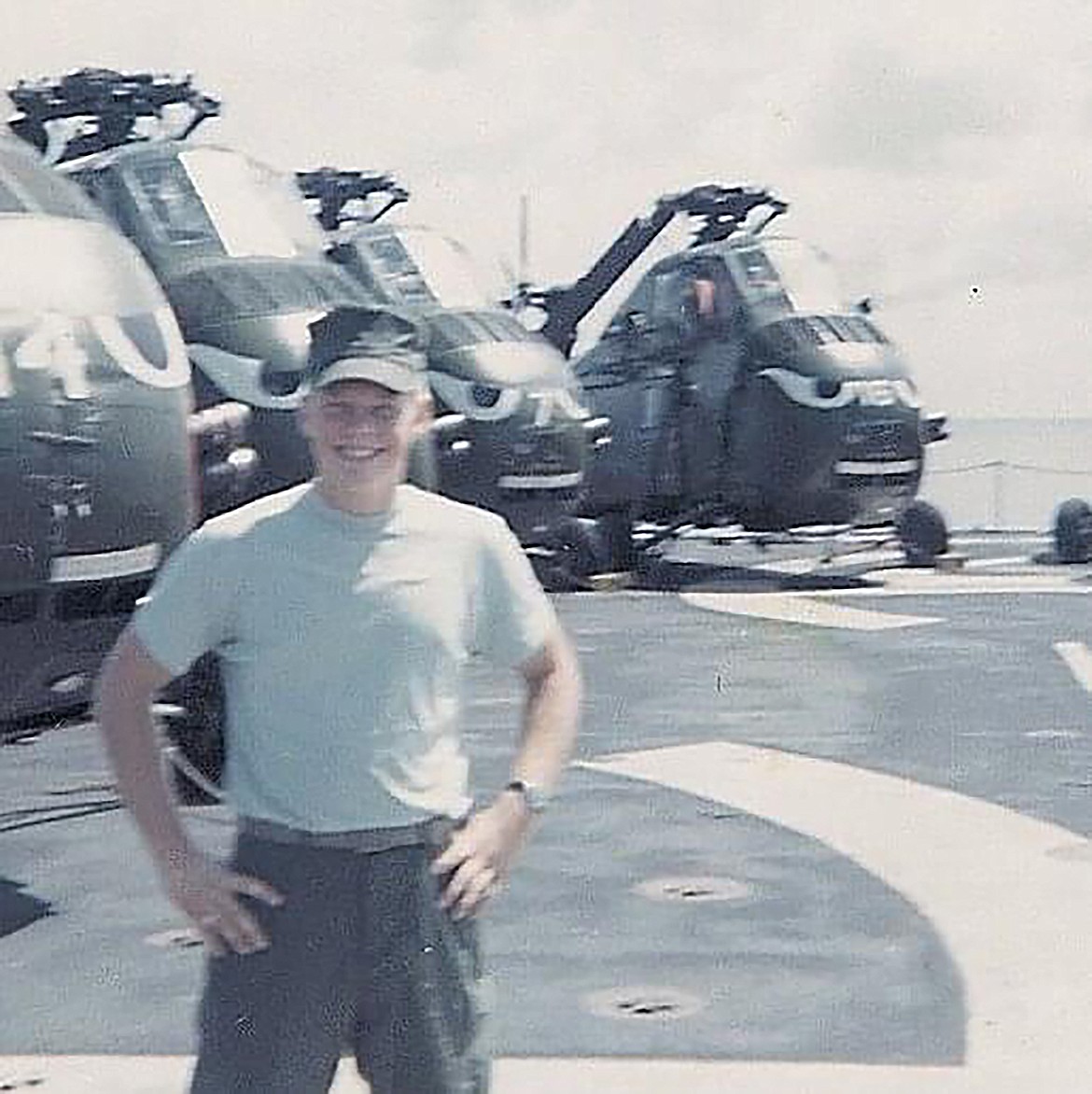 Ray Calhoun as a young Marine during the Vietnam War era.