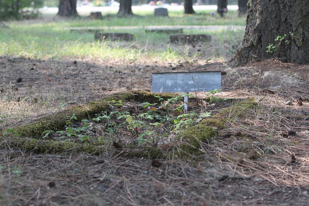 Grave in eastern section of Troy Cemetery. (Will Langhorne/The Western News)