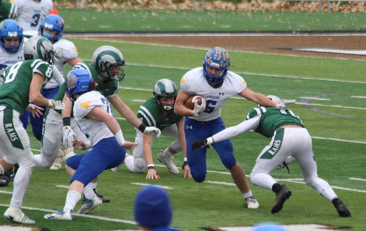 Cy Stevenson runs against Billings Central on Oct. 30. (Photo courtesy of Paula Collins)