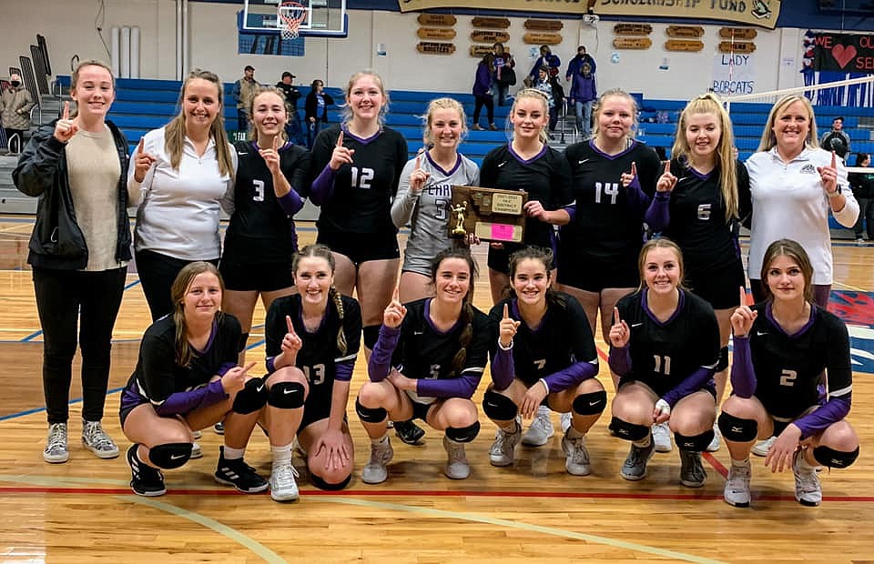 The Charlo Lady Vikings claimed the 14C District title last weekend at Superior. (Courtesy of Jamie Tomlin)