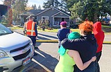 Woman, cats escape blaze