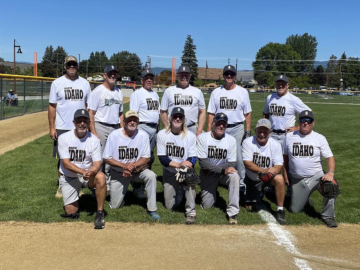 Courtesy photo
The North Idaho Softball Club finished fourth in the 65 Major Division at the recent Senior Softball USA World Championships in Las Vegas. In the front row from left are Bob Hull, Dennis Wolff, Dick Stauffer, Lee Libera, Wayne Becker and Doug Gray; and back row from left, Ronn Geffre, David Dutcher, Jim Palombi, Marlin Harris, Tim Coles and John Walkington.