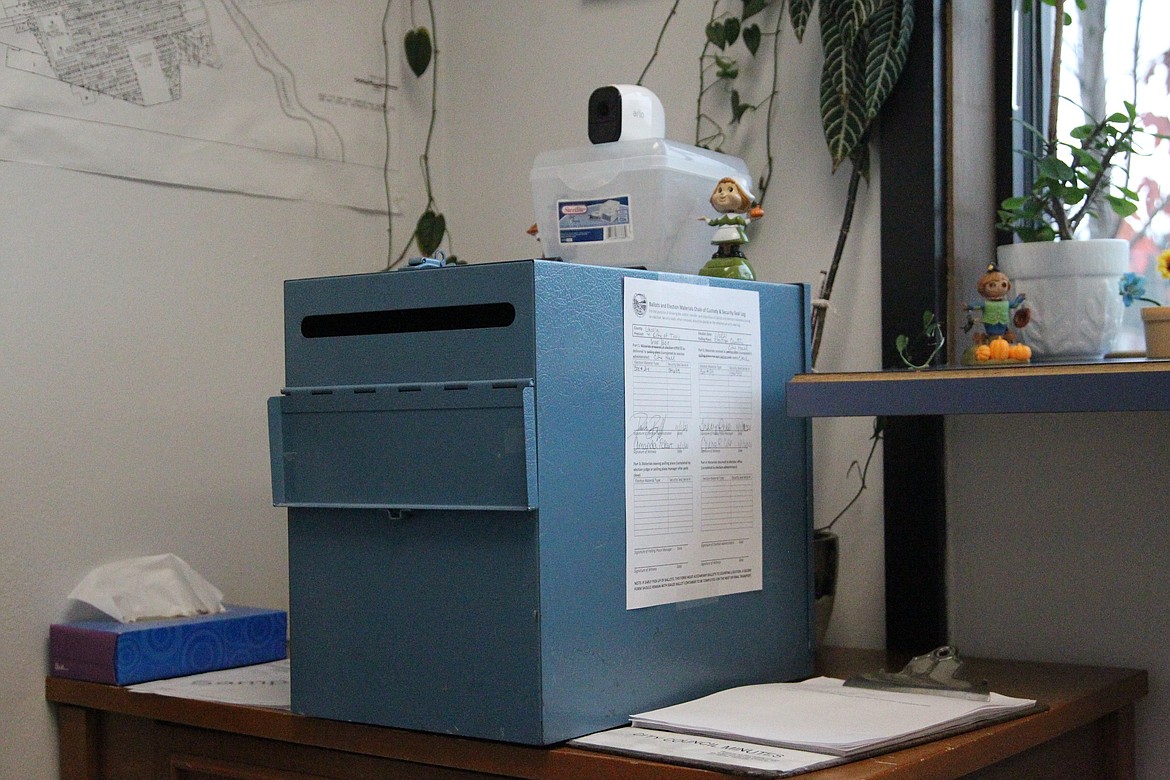 Ballot deposit box in Troy on Nov. 2. (Will Langhorne/The Western News)