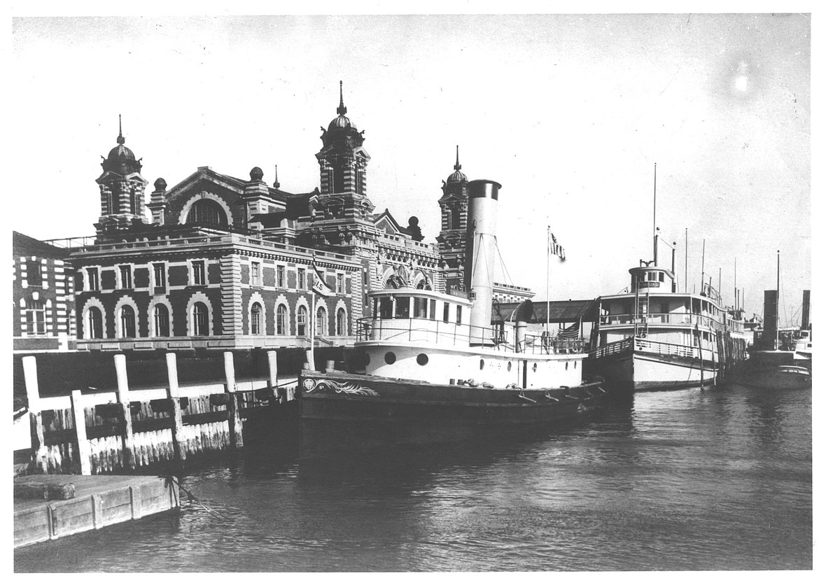 Ellis Island where 12 million immigrants were processed by the time it closed in 1954.