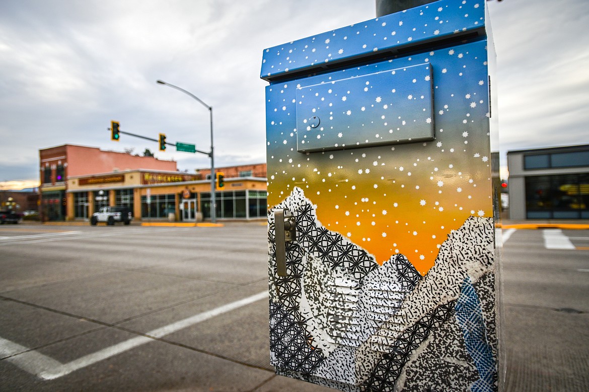 Traffic signal box project adds color to Kalispell streets Daily