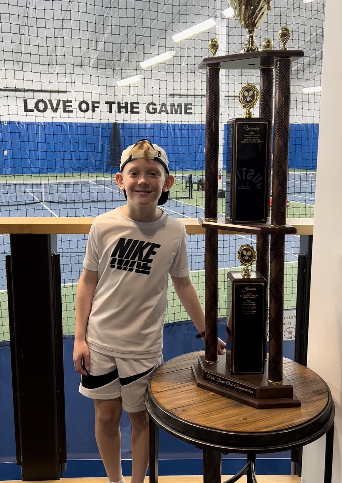 Courtesy photo
Tyler Bassett won the junior challengers singles championship at the recent Peak Tennis Club Member Tournament in Hayden.