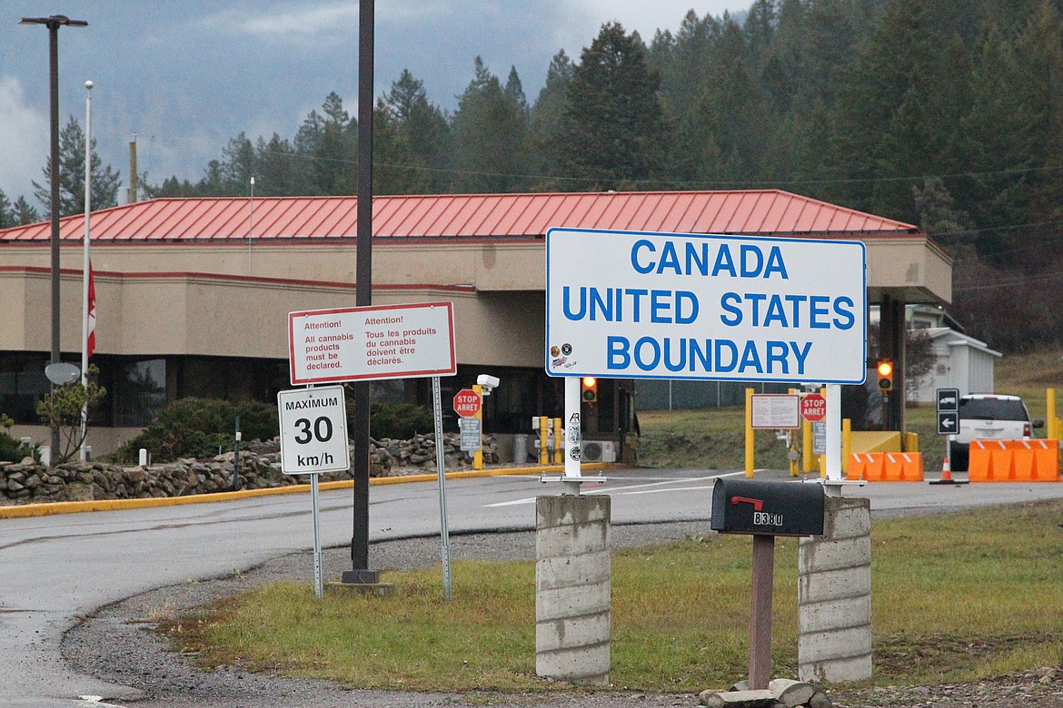 The border between the United States and Canada north of Eureka. (Will Langhorne/The Western News FILE)