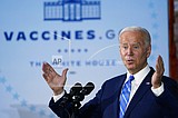 Biden team defends worker vaccine rule, wants cases combined